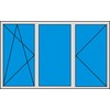 Трёх створчатое окно с двумя распашными створками 1400х2100, профиль КВЕ эксперт 70мм. Стоимость 23500рублей под ключ!
www.evrik.ru